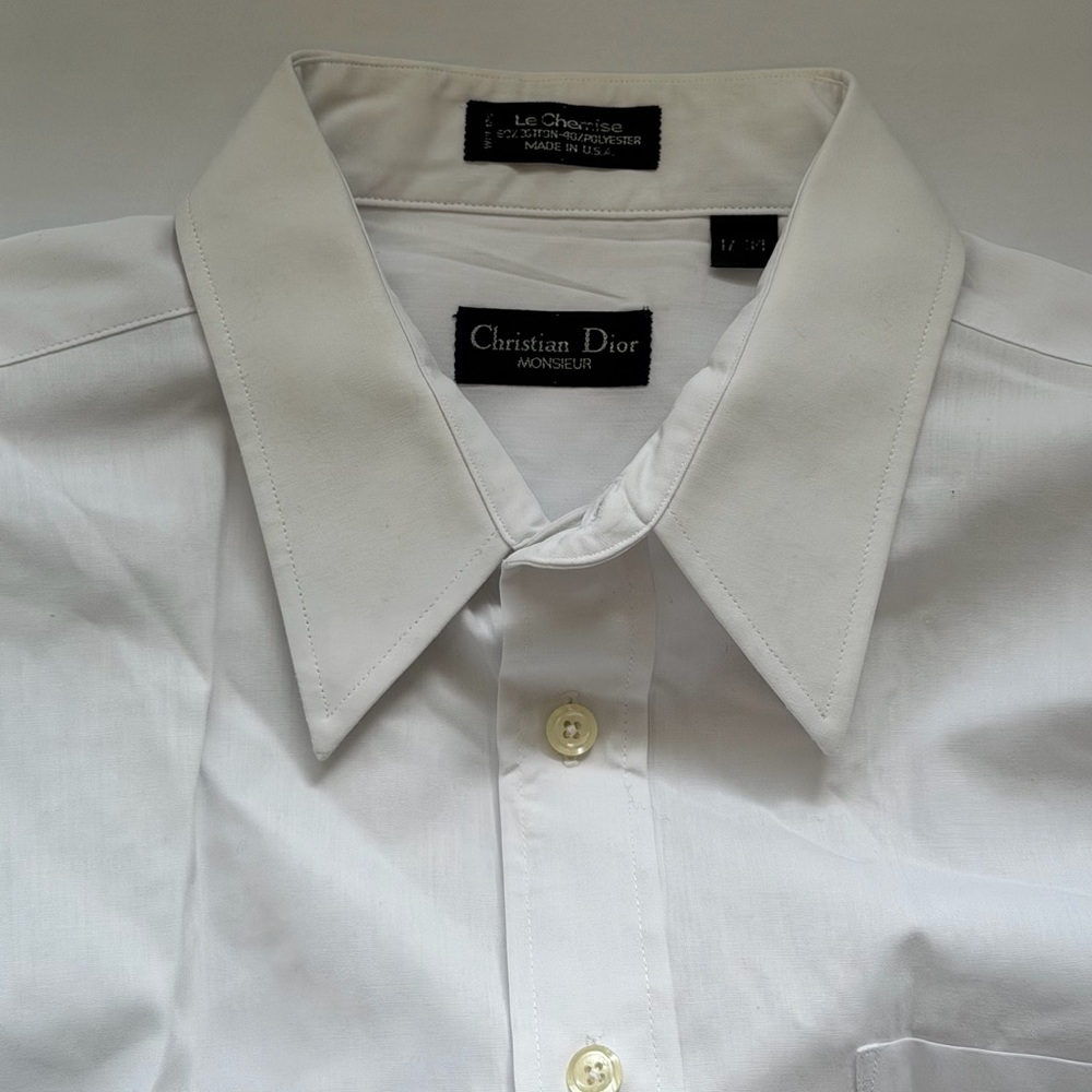 Dior Classic White Dress Shirt for Men